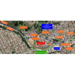 Via Araucária implanta no dia 11/04 desvio de tráfego para construção de viaduto